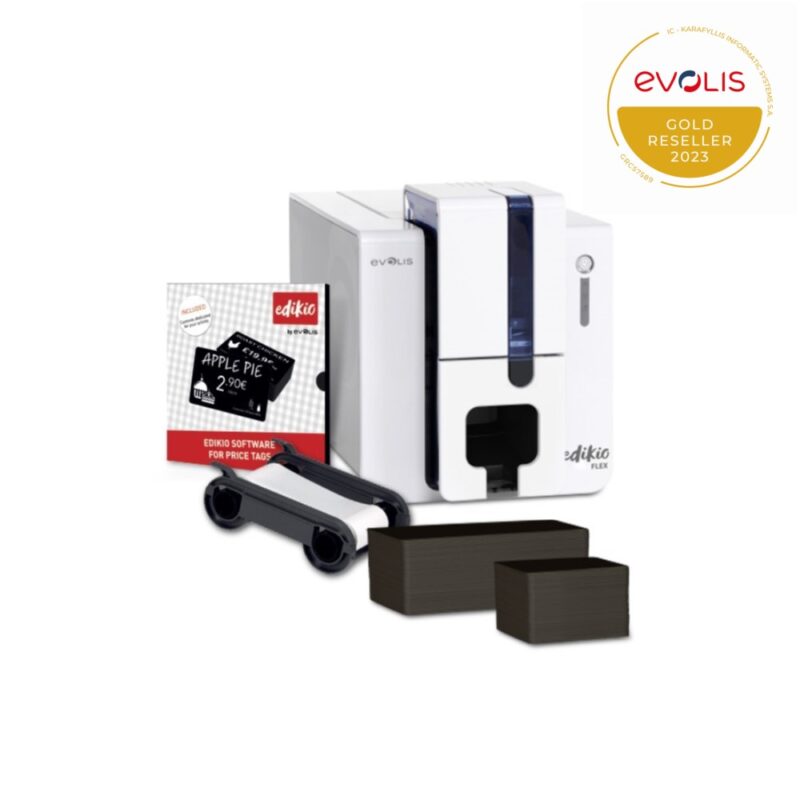 Evolis Edikio Flex - Εκτυπωτής Πλαστικών Καρτών Μονής Όψης με USB και Ethernet